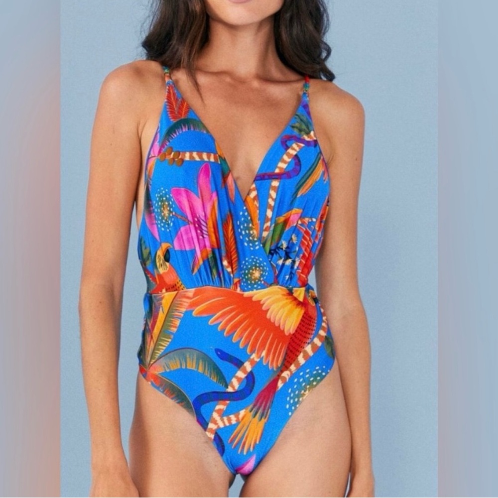 Farm Rio One Piece Swimsuit, Large